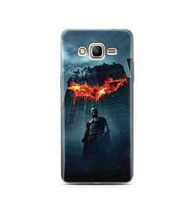 Batman Tasarım Süper Şeffaf Silikon Telefon Kılıfı Samsung Grand Prime