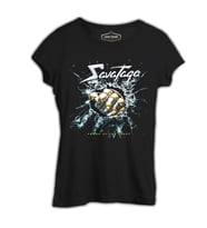 Savatage - Power of the Night Siyah Kadın Tshirt