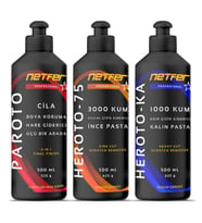 Netfer 3'lü İnce Kalın Pasta Cila Set - 3x500 mL