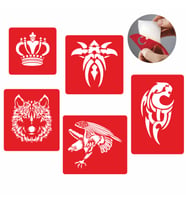 Yalnız Kurt Dövme ve Şablon Seti Tattoo SPREYSİZ