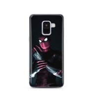 Örümcek Adam Tasarım Süper Şeffaf Silikon Telefon Kılıfı Samsung A8 (2018)  