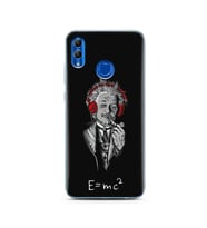 Einstein Tasarım Süper Şeffaf Silikon Telefon Kılıfı Huawei Honor 10 Lite 