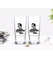 BK Gift Kişiye Özel Renkli Baskılı Hangimiz Sevmedik Çılgınlar Gibi Silüet Tasarımlı İkili Rakı Bardağı Seti-3 (Beyaz)