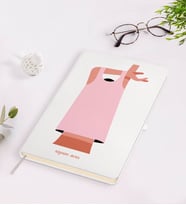BK Gift Kişiye Özel Kadınlar Günü Tasarımlı Beyaz Defter-23