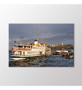 Arty Tablo Vapur İskelesi Tablo (Karışık)