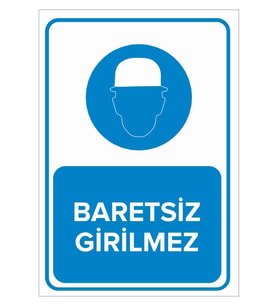 MIGNATIS - Baretsiz Girilmez Levhası - Sac Malzeme 25x35cm