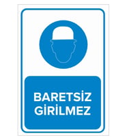 MIGNATIS - Baretsiz Girilmez Levhası - Sac Malzeme 25x35cm