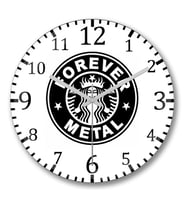 Metal Forever Duvar Saati Bombeli Gercek Cam