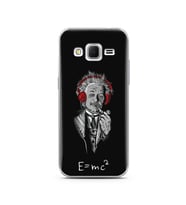 Einstein Tasarım Süper Şeffaf Silikon Telefon Kılıfı Samsung Core Prime