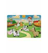 Çiftliğim 24 Parça Ahşap Puzzle Yapboz - Hayal Sepeti Ahşap Puzzle