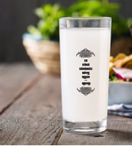 BK Gift Kişiye Özel Renkli Baskılı En Kötü Günümüz Böyle Olsun Rakı Bardağı-2 (Beyaz)