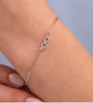Mode Silver Kanat motifi gümüş bileklik
