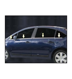 Citroen C4 HB Krom Cam Çıtası 8 Prç 2005-2010 Arası P.Çelik