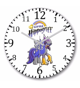 Harry Potter My Little Hippogriff Duvar Saati Bombeli Gercek Cam