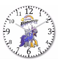 Harry Potter My Little Hippogriff Duvar Saati Bombeli Gercek Cam