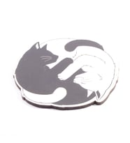 White Cat Black Cat Bardak Altlığı