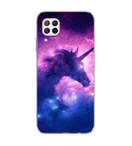 Unicorn Tasarımlı Süper Şeffaf Silikon Telefon Kılıfı Huawei P40 Lite
