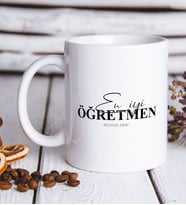 BK Gift Kişiye Özel En İyi Öğretmen Beyaz Kupa Bardak-16, Öğretmene Hediye, Öğretmenler Günü