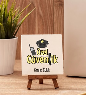 Özel Güvenliğe Hediye Taş Dekor