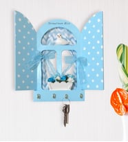 BK Gift Kişiye Özel Ahşap Dekoratif Anahtarlık