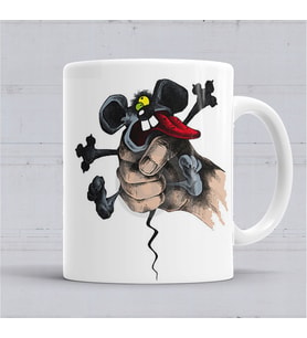 Crying Mouse Help Kupa Bardak Porselen