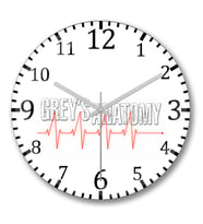 Grey´s Anatomy Duvar Saati Bombeli Gercek Cam