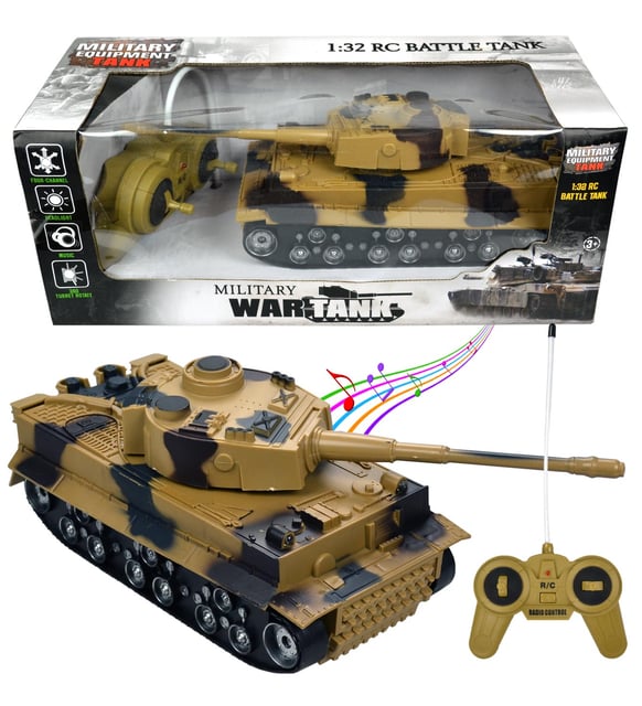 Şarjlı Uzaktan Kumandalı 132 RC Savaş Tankı 27cm
