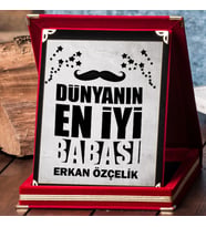 Babalar Günü Hediyesi Dünyanın En İyi Babası Plaket