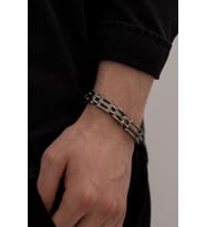 OttoMan Çift Sıra Lüks Model Çelik Erkek Bileklik CBLLUKSCIFT-BYZ 6018608627691