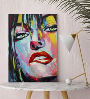 BK Gift Kişiye Özel Modern Soyut Kanvas Tablo 30x50cm 24