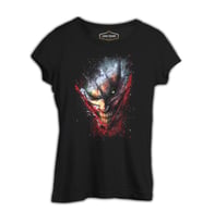 Joker - Face Siyah Kadın Tshirt