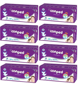 Canped Hasta Bezi Çoçuklar İçin Bel Bantlı Tekstil Yüzeyli 240 Adet Xs (8Pk*30)