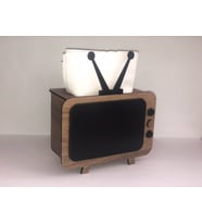 Ahşap Nostaji TV Peçetelik
