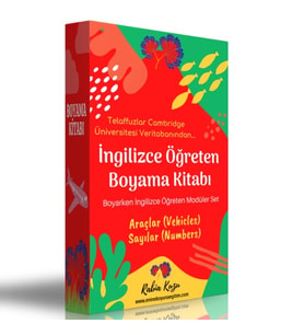 İngilizce Öğreten Boyama Kitabı (Araçlar ve Sayılar)
