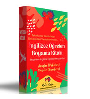 İngilizce Öğreten Boyama Kitabı (Araçlar ve Sayılar)