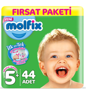 Molfix Bebek Bezi Beden:5+ (13-20Kg) Junior Plus 44 Adet Fırsat Pk