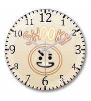 Bt21 Glowing Shooky Bts Duvar Saati Bombeli Gercek Cam