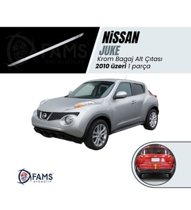 Nissan Juke Krom Bagaj Alt Çıtası 2010 Üzeri P.Çelik