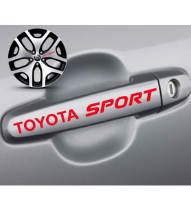 Toyota kapı Kolu Sport Sticker Yapıştırma 8 Ad