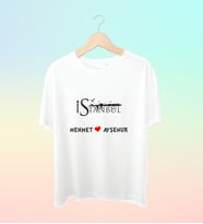 Şehrinize Özel İsim Baskılı Siluet Tshirt