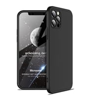 Microsonic Apple iPhone 12 Pro Kılıf Double Dip 360 Protective Siyah