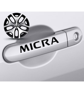 Nissan Micra Kapı Kolu Sport Sticker Yapıştırma 8 Ad