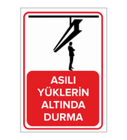 MIGNATIS - Asılı Yüklerin Altında Durma - Sac Malzeme 50x70cm