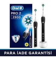 Oral-B Pro 2900 Şarj Edilebilir Diş Fırçası Siyah 2'li Avantaj Paketi