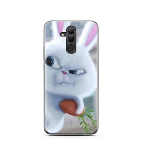 Dedektif Tavşan Tasarımlı Süper Şeffaf Silikon Telefon Kılıfı Huawei Mate 20 Lit