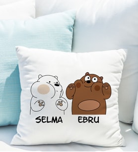 We Bare Bears Yastığı Kişiye Özel