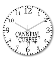 Cannibal Corpse1 Duvar Saati Bombeli Gercek Cam