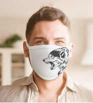 Kurt Tasarımlı Yıkanabilir Maske