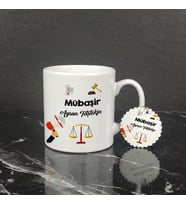Mübaşir Kupa Bardak ve Anahtarlık Set