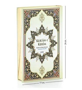 Kuranı Kerim Satıraltı ve Renkli Türkçe Okunuşlu Kuran - Orta Boy - Haktan Yayınları